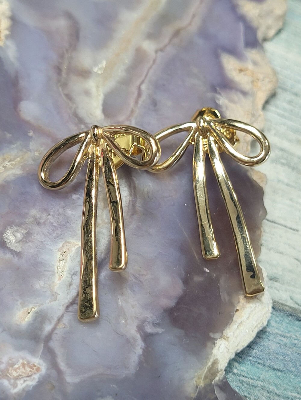 Kate Spade Gold Bow Dangle Earrings - Elegant Women's Jewelry